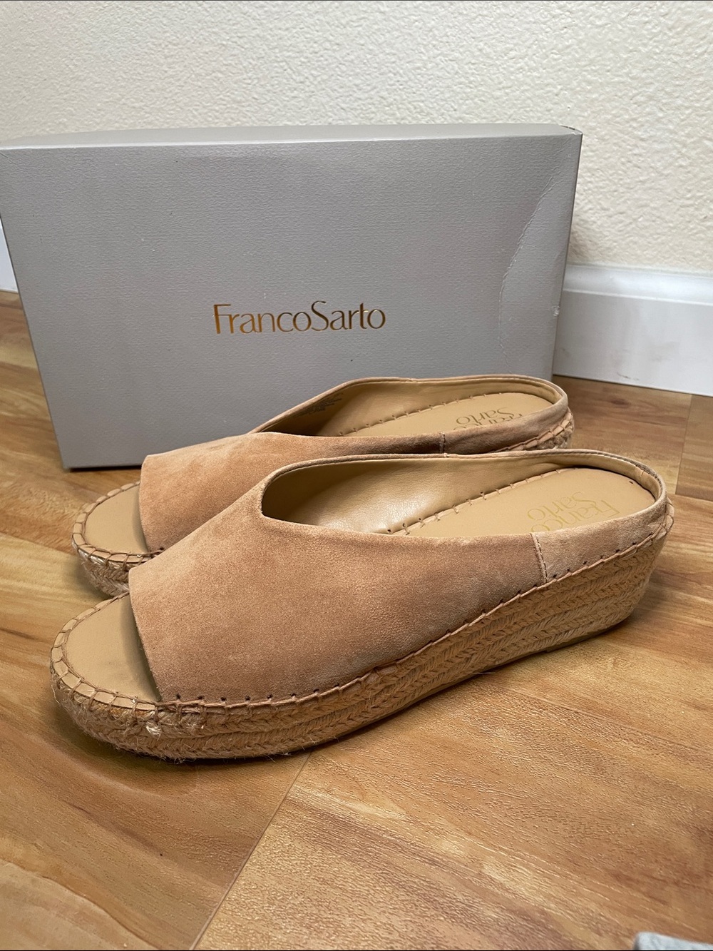 Franco Sarto Espadrille Mules (8.5)